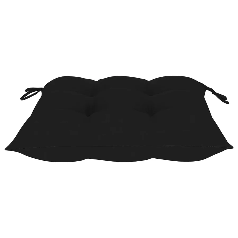 Ensemble à manger d'extérieur pliable avec coussin 3 pcs Teck - 12
