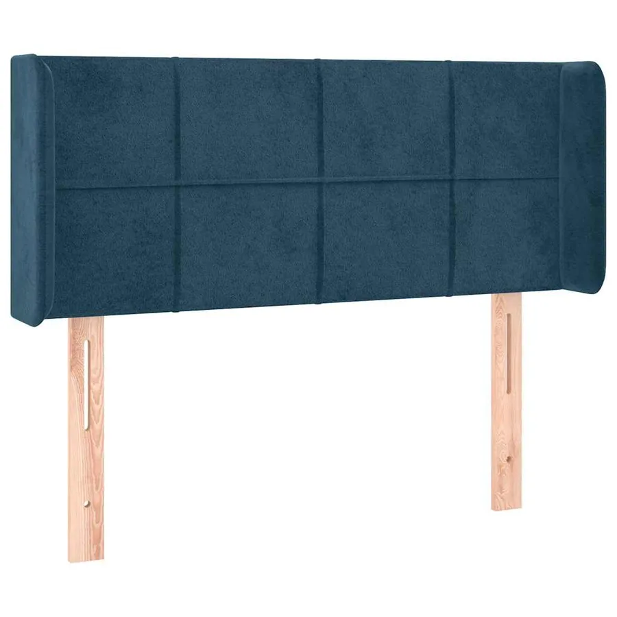 Tête de lit à LED Bleu foncé 83x16x78/88 cm Velours - 3