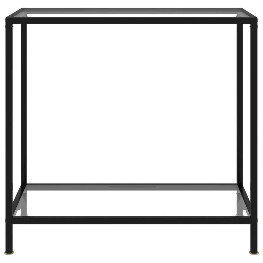 Table console Transparent 80x35x75 cm Verre trempé - 2