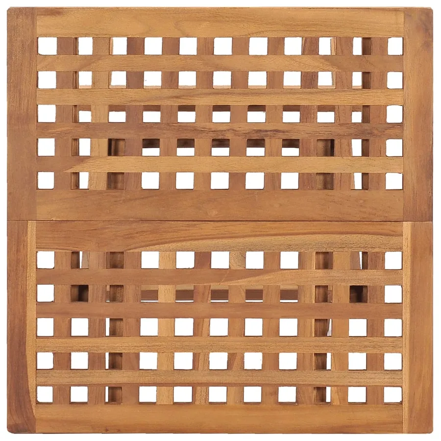 Ensemble à manger d'extérieur pliable coussin 3pcs Teck massif - 7