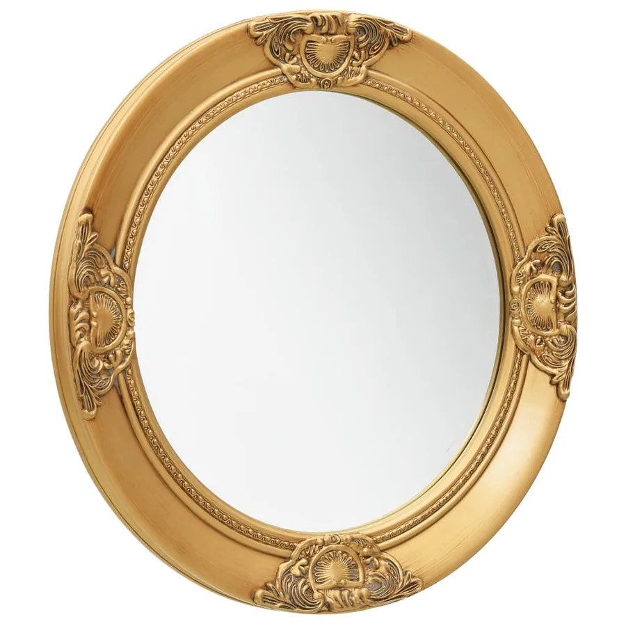 Miroir mural style baroque 50 cm Doré - 2