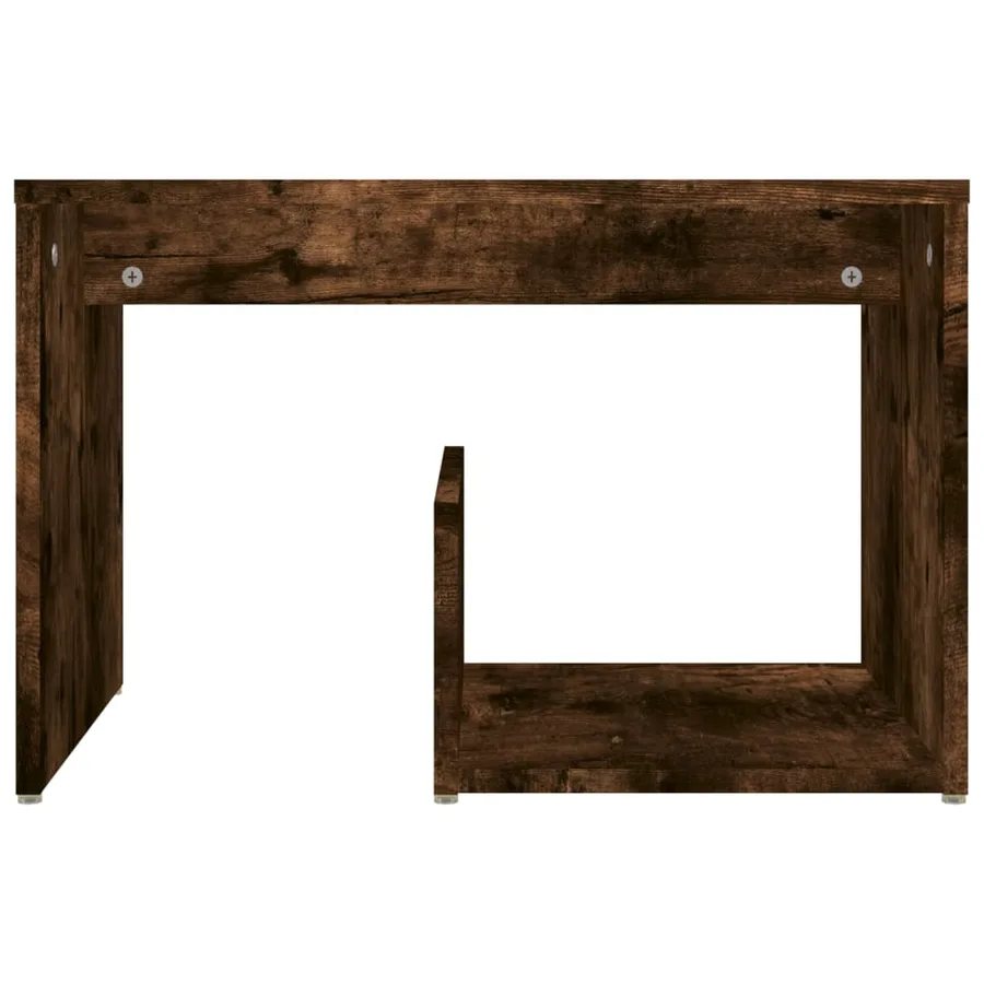 Table d'appoint Chêne fumé 59x36x38 cm Bois d'ingénierie - 4