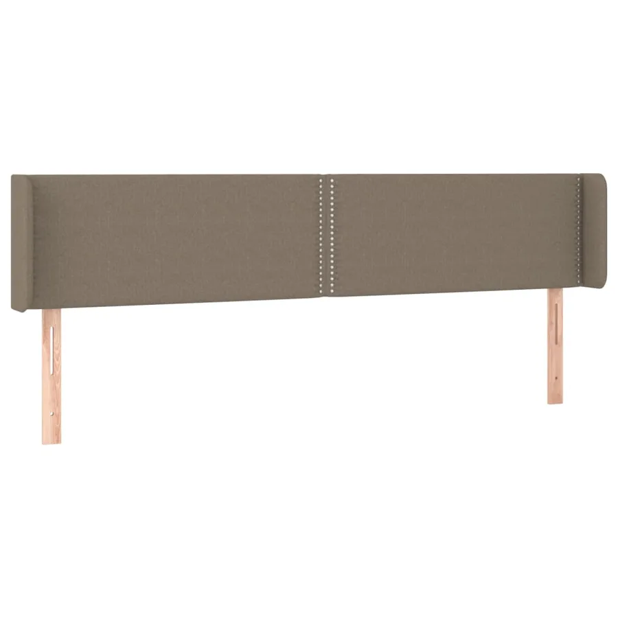 Tête de lit à LED Taupe 203x16x78/88 cm Tissu - 3