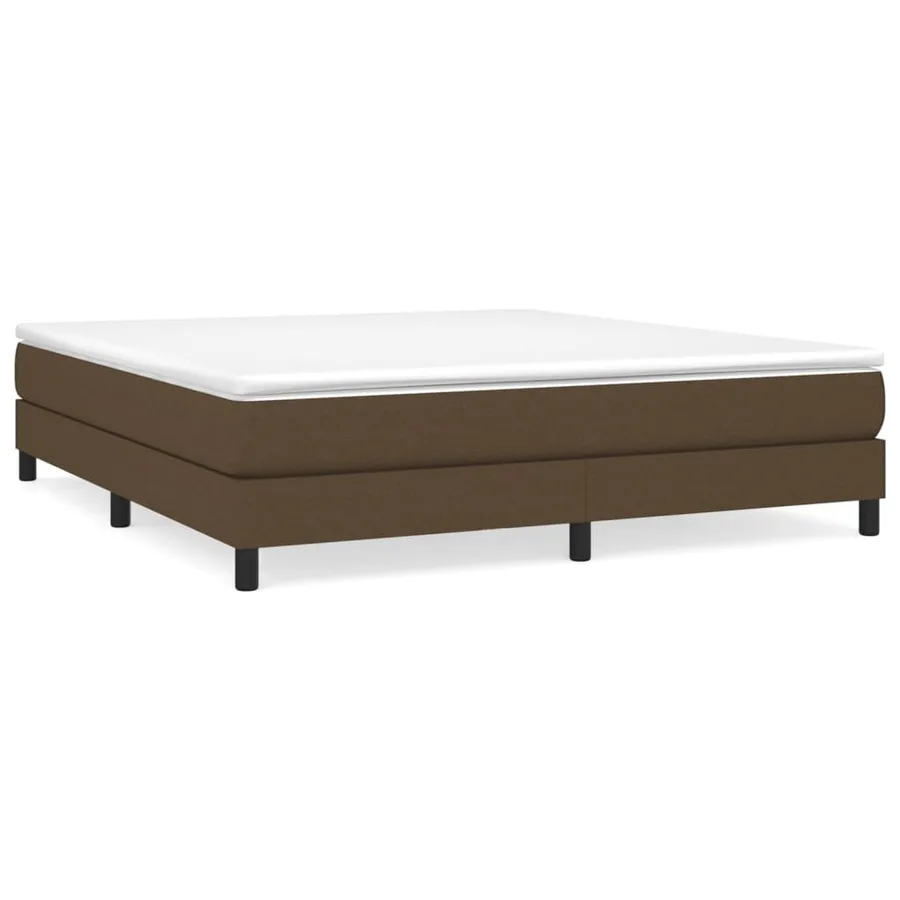 Sommier à lattes de lit avec matelas Marron foncé 180x200 cm - 2