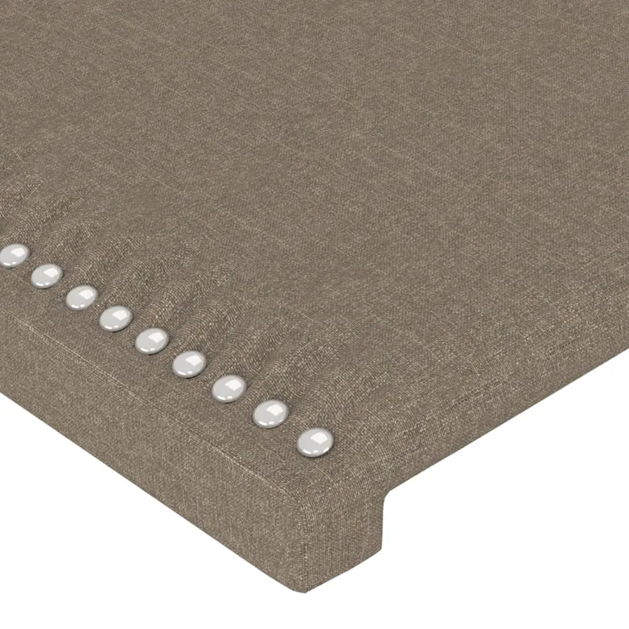 Cadre de lit sans matelas taupe 200x200 cm tissu - 10