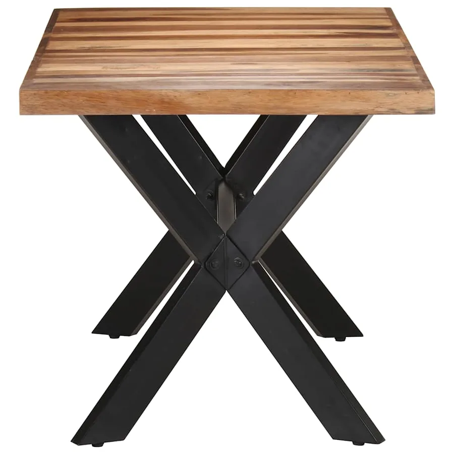 Table de salle à manger 160x80x75 cm Bois avec finition miel - 3