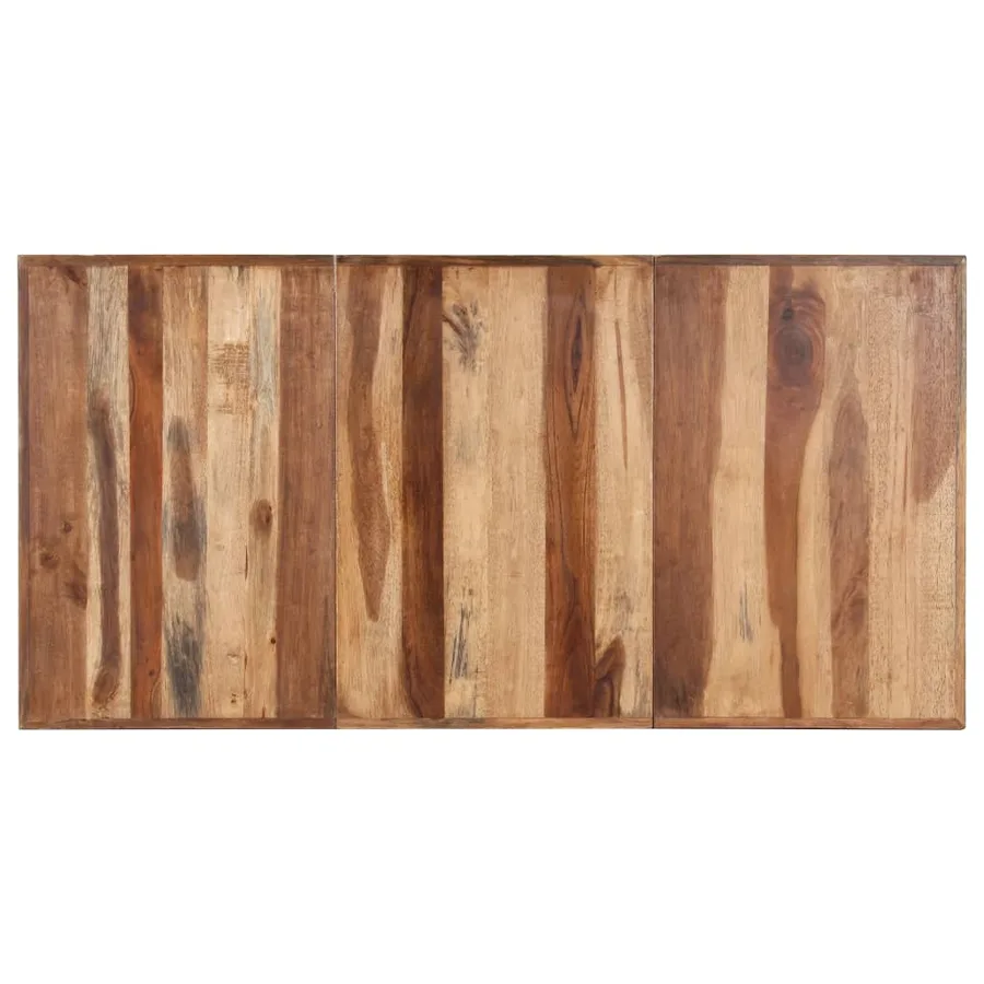 Table de salle à manger 160x80x75 cm Bois avec finition miel - 4