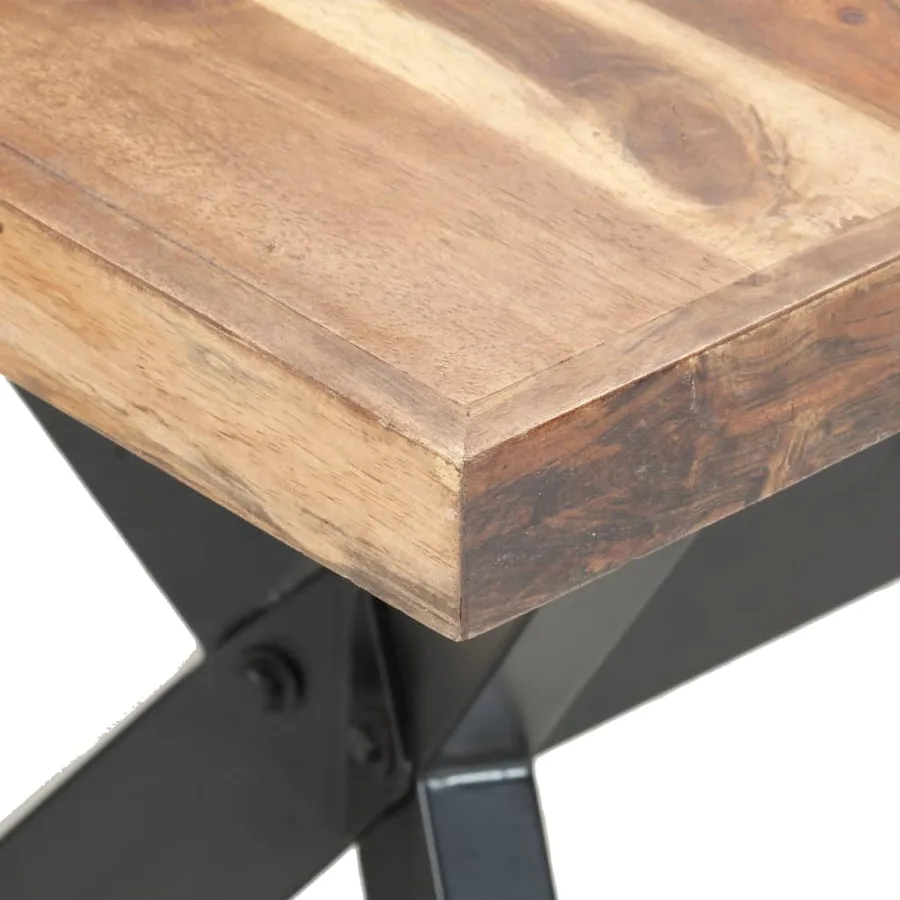 Table de salle à manger 160x80x75 cm Bois avec finition miel - 5