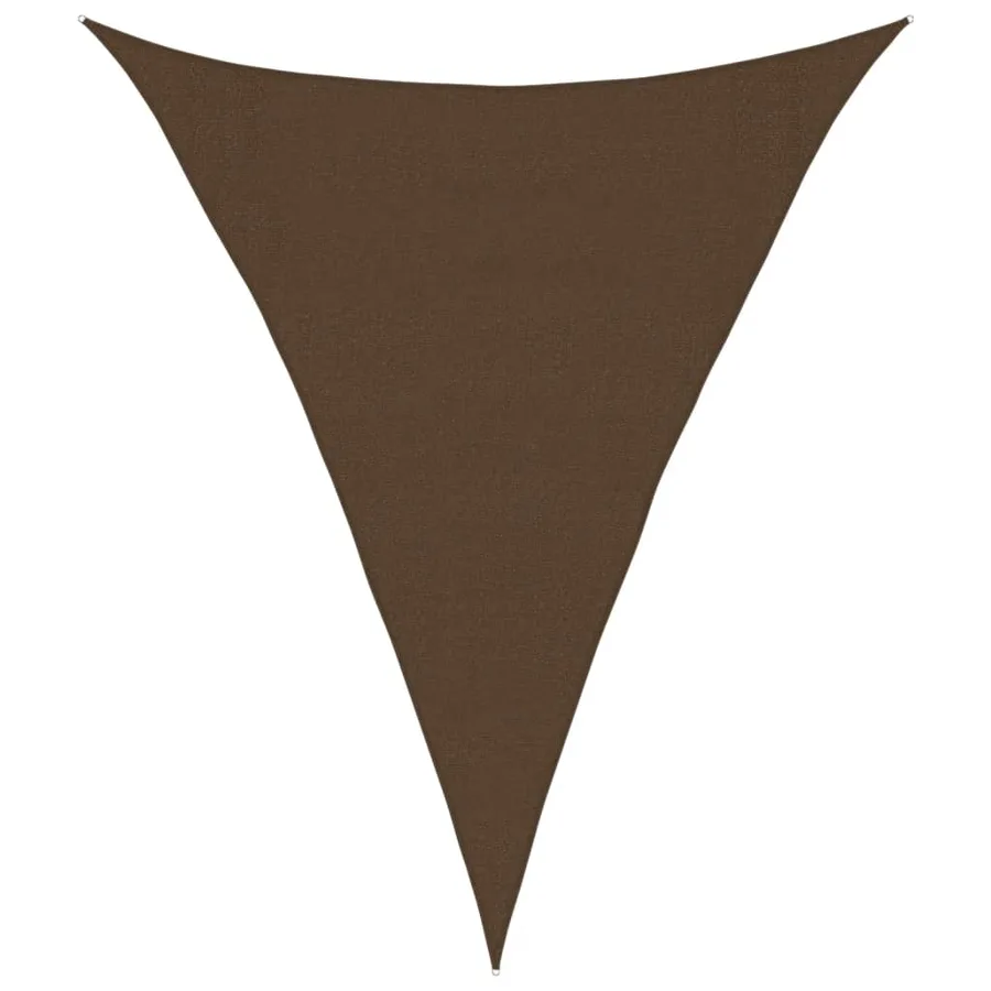 Voile d'ombrage 160 g/m² Marron 3x4x4 m PEHD - 2
