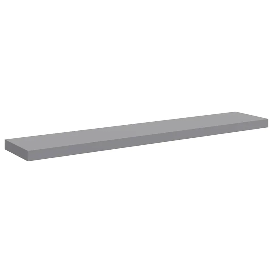 Étagères murales flottantes 4 pcs gris 120x23,5x3,8 cm MDF - 6