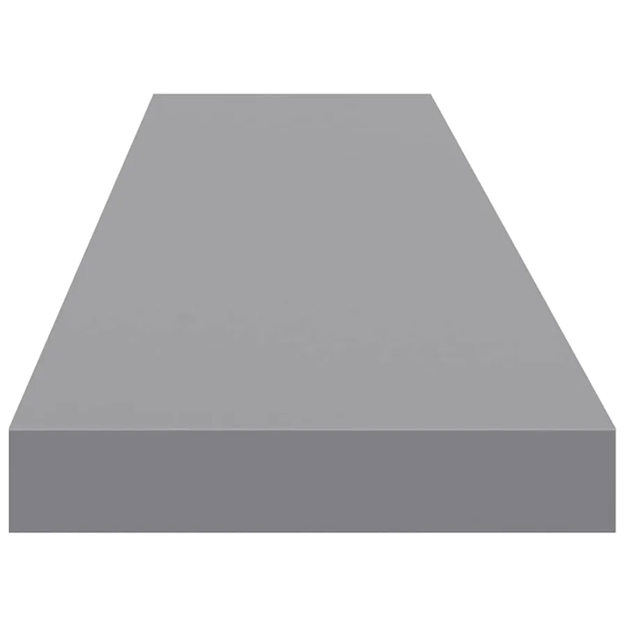Étagères murales flottantes 4 pcs gris 120x23,5x3,8 cm MDF - 8