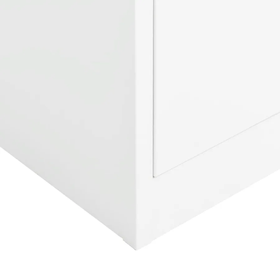 Armoire à casiers Blanc 90x40x180 cm Acier - 6
