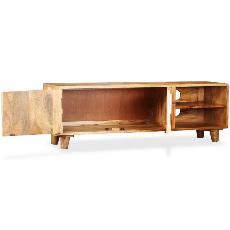 Meuble TV Bois massif de manguier 118 x 35 x 40 cm - 4