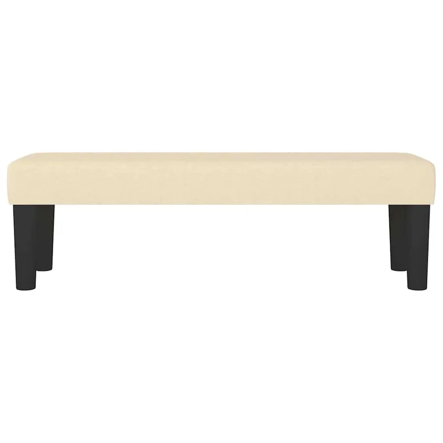 Banc Crème 100x30x30 cm Tissu - 3