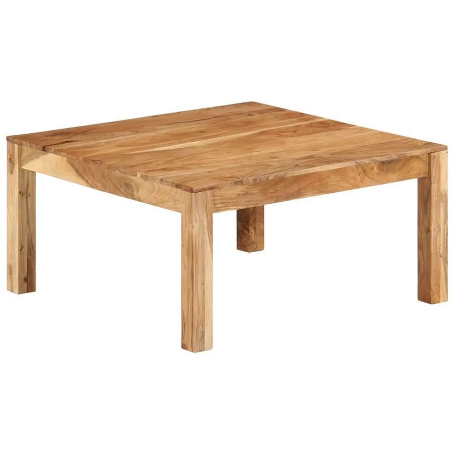 Table basse 80x80x40 cm Bois d'acacia massif - 10