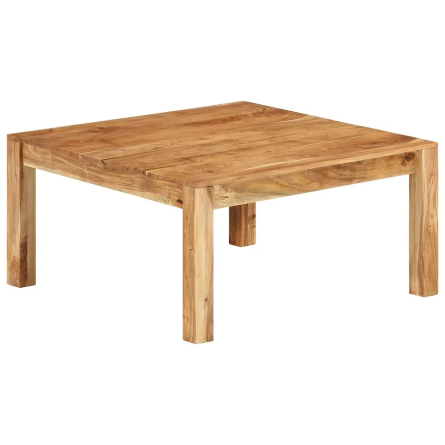 Table basse 80x80x40 cm Bois d'acacia massif - 11