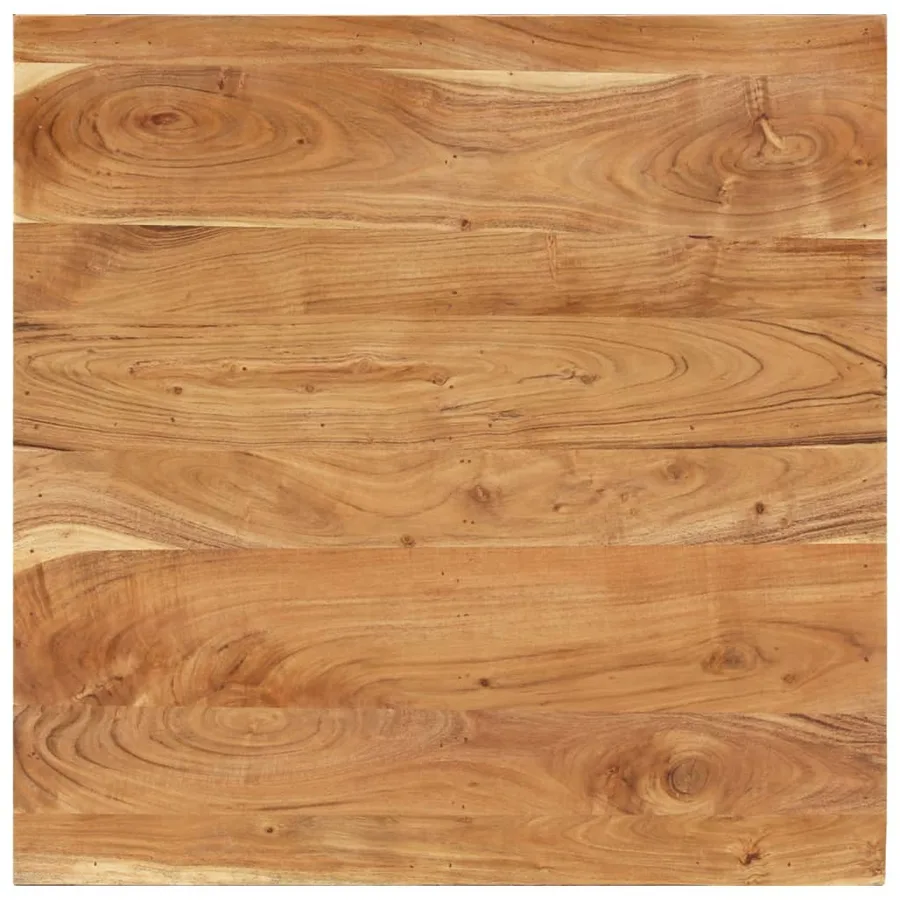 Table basse 80x80x40 cm Bois d'acacia massif - 6
