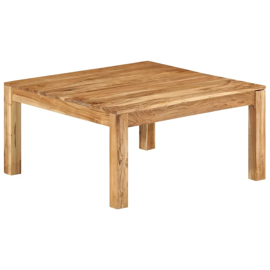 Table basse 80x80x40 cm Bois d'acacia massif - 8