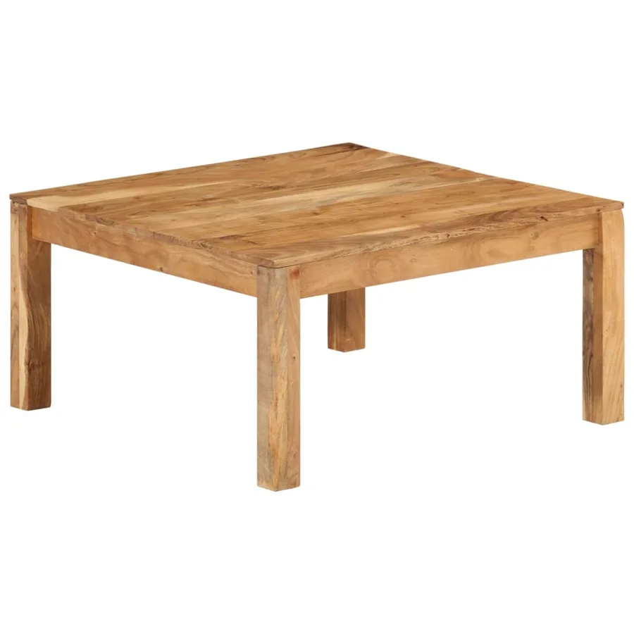 Table basse 80x80x40 cm Bois d'acacia massif - 9