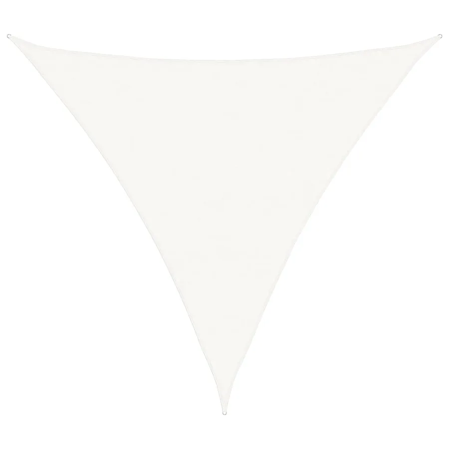Voile d'ombrage 160 g/m² Blanc 6x6x6 m PEHD - 2