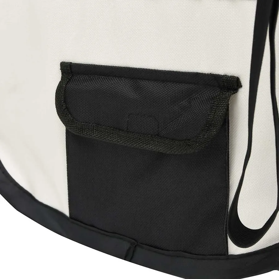 Parc pour chiens pliable avec sac de transport Noir 90x90x58 cm - 6
