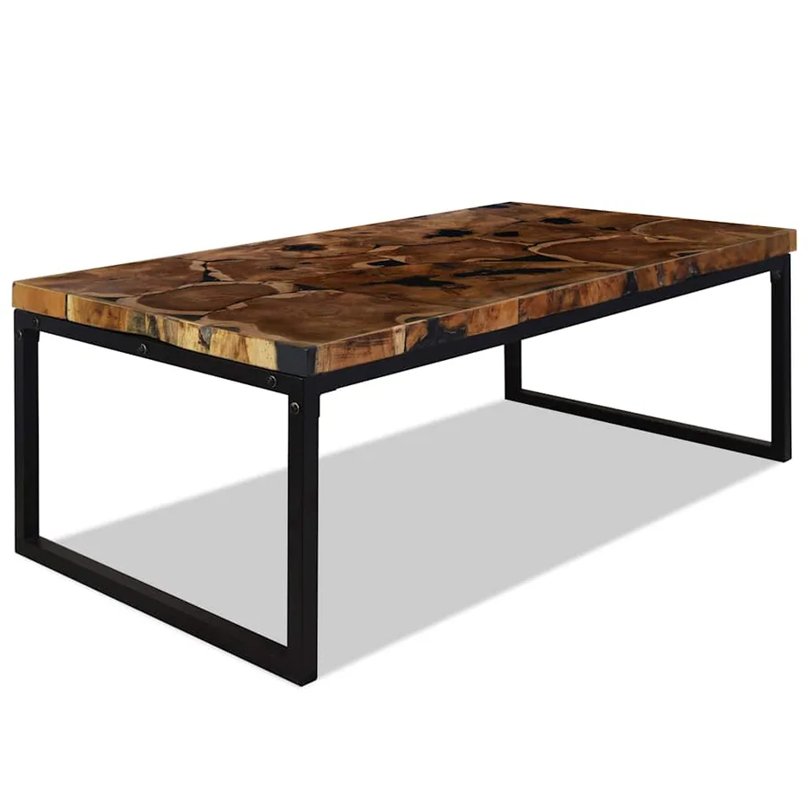 Table basse Teck Résine 110x60x40 cm - 2