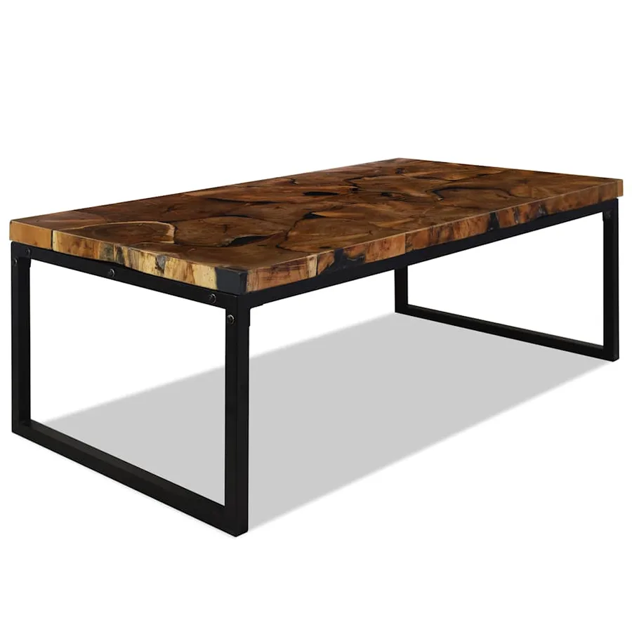 Table basse Teck Résine 110x60x40 cm - 3