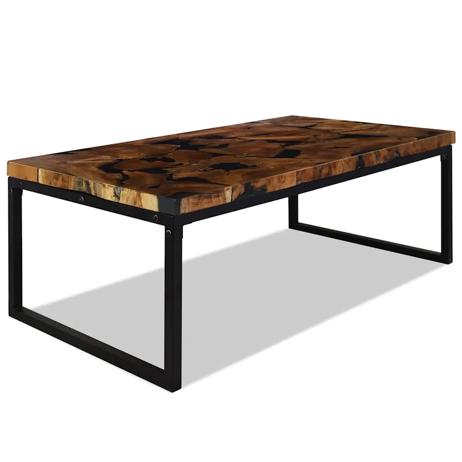 Table basse Teck Résine 110x60x40 cm - 4
