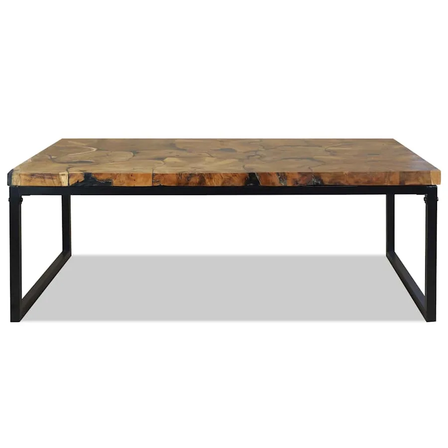 Table basse Teck Résine 110x60x40 cm - 6