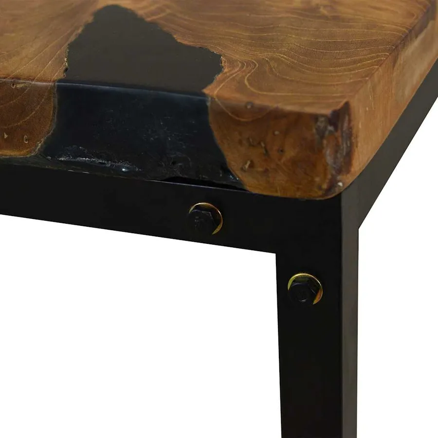 Table basse Teck Résine 110x60x40 cm - 8