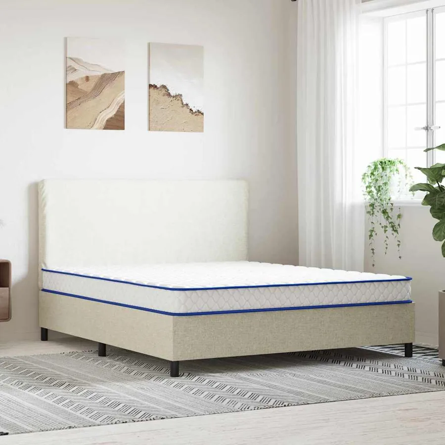 Matelas vidaXL Matelas Doux Blanc 200 x 160 x 17 cm Mousse PU