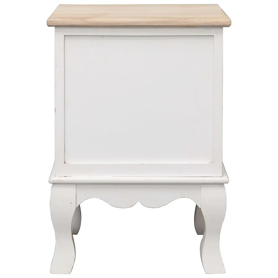 2 pcs Tables de chevet 35x30x50 cm Bois de Paulownia - 4