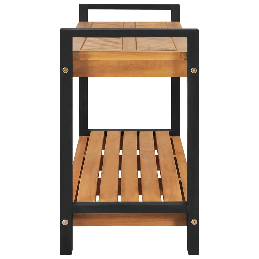 Banc 120 cm Bois de teck solide - 3