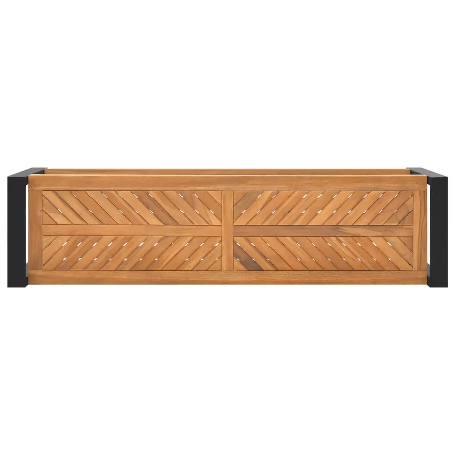 Banc 120 cm Bois de teck solide - 4