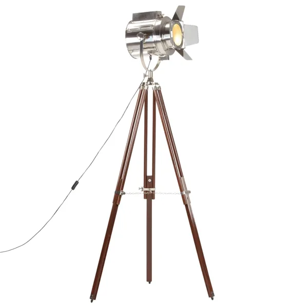 Lampadaire à trépied bois de manguier massif 180 cm
