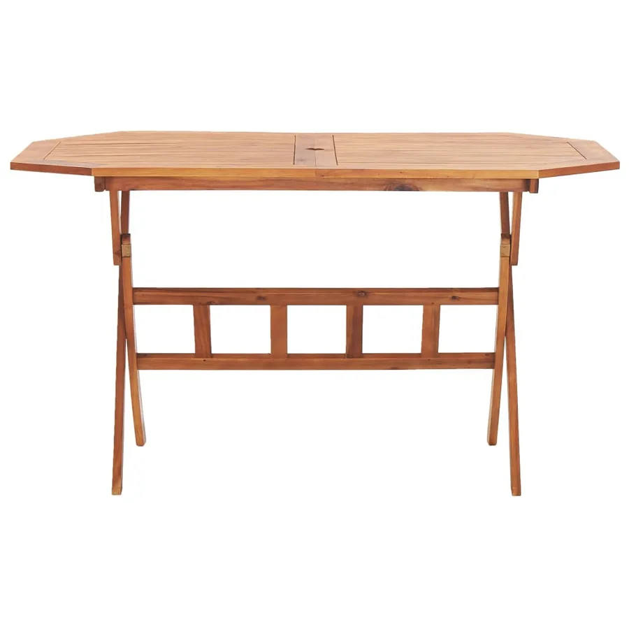 Table pliable de jardin 135 x 85 x 75 cm Bois d'acacia massif - 2