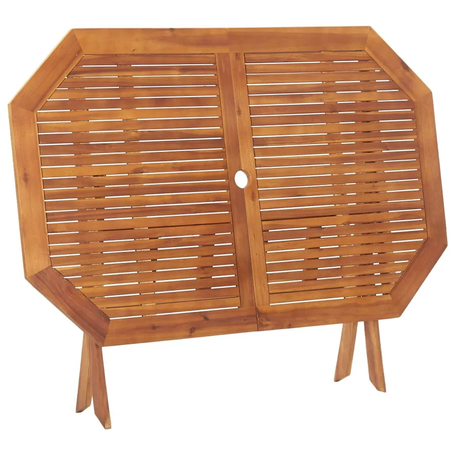 Table pliable de jardin 135 x 85 x 75 cm Bois d'acacia massif - 5
