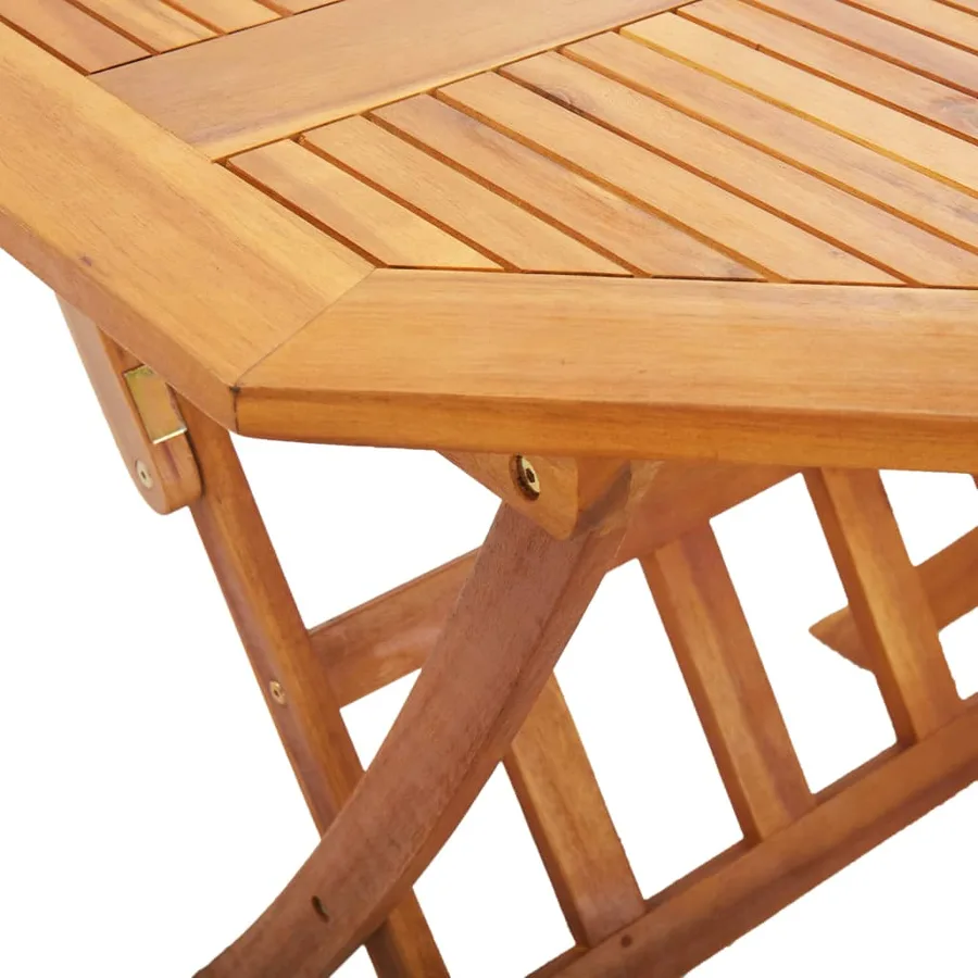 Table pliable de jardin 135 x 85 x 75 cm Bois d'acacia massif - 6