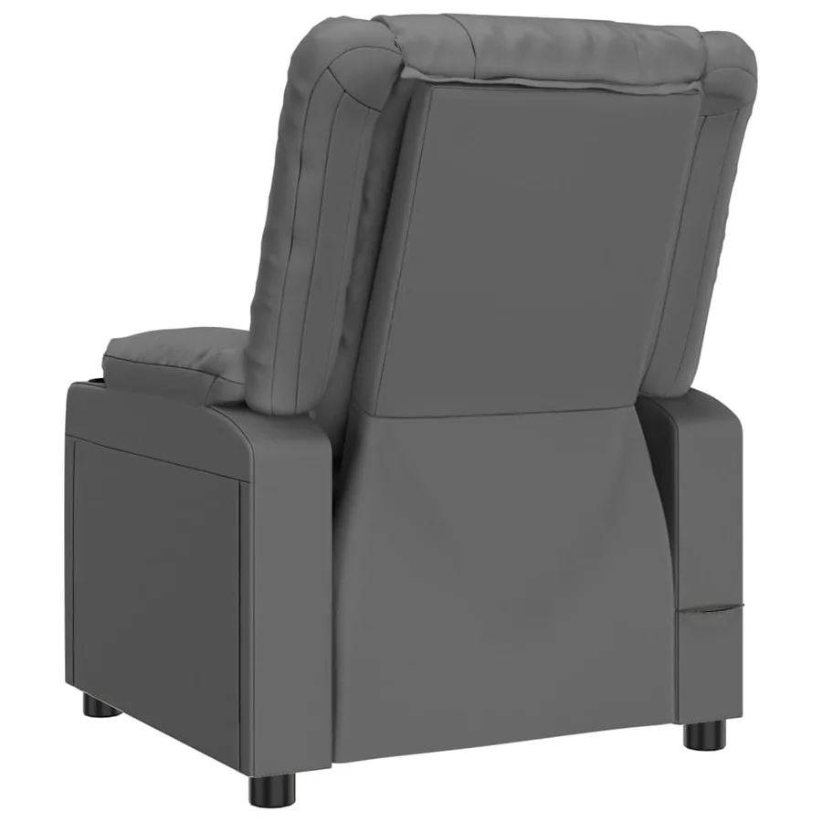 Fauteuil inclinable électrique Gris Similicuir - 6