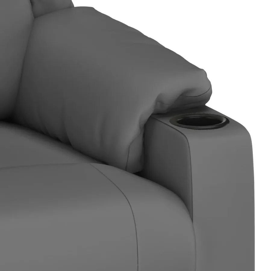 Fauteuil inclinable électrique Gris Similicuir - 8