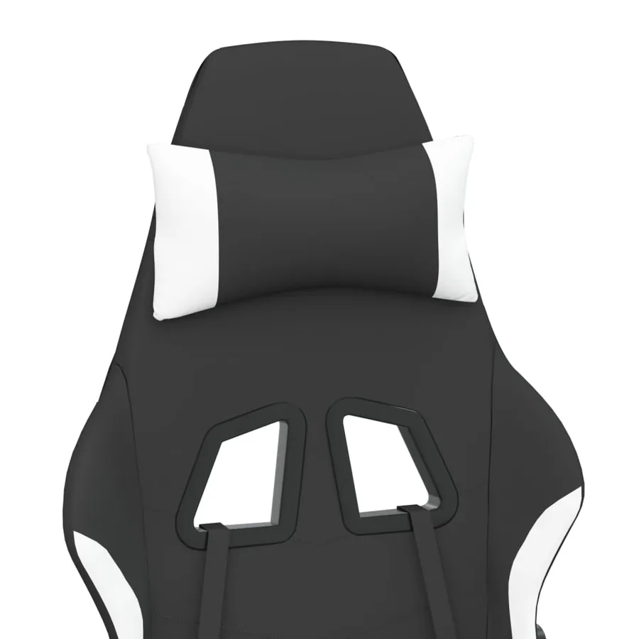 Chaise de jeu Noir et blanc Tissu - 9