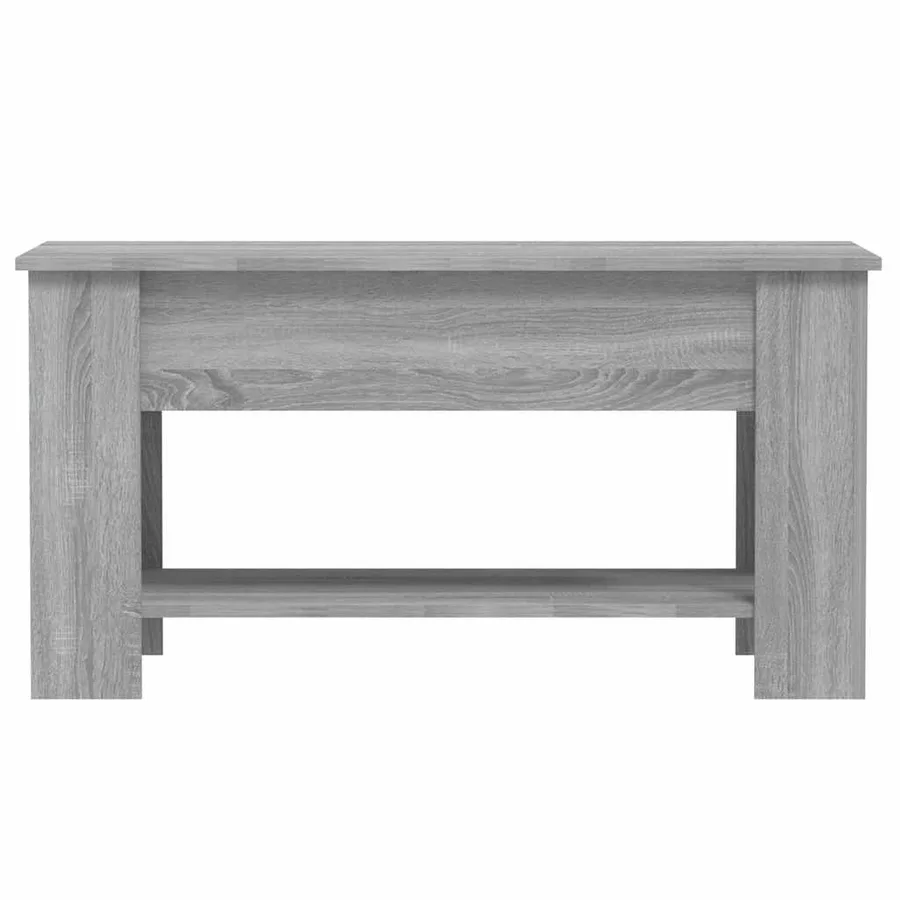 Table basse Sonoma gris 101x49x52 cm Bois d'ingénierie - 6
