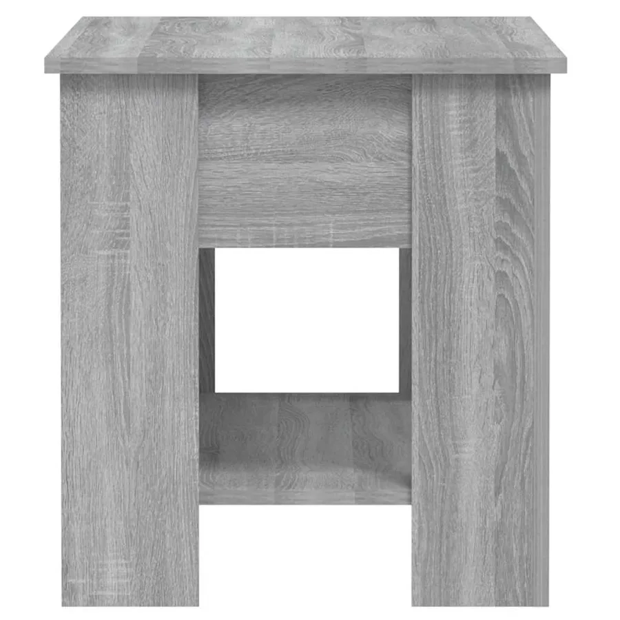 Table basse Sonoma gris 101x49x52 cm Bois d'ingénierie - 8