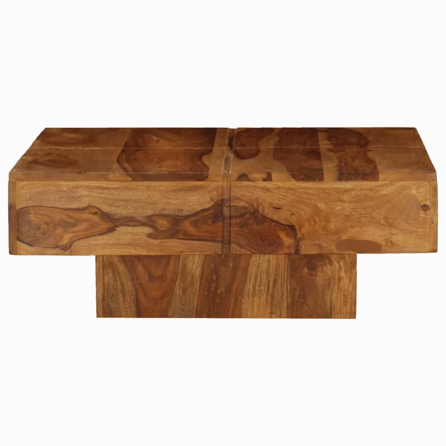 Table basse 80x80x30 cm bois d'acacia massif - 3