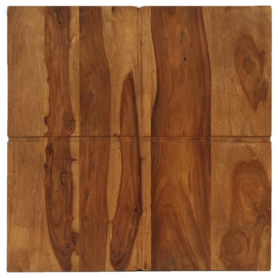 Table basse 80x80x30 cm bois d'acacia massif - 4