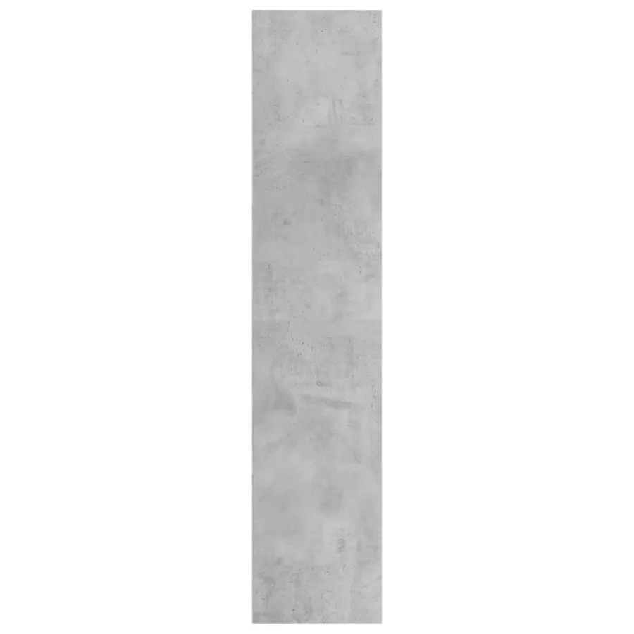 Bibliothèque/Meuble TV Gris béton 36x30x143cm Bois d’ingénierie - 5