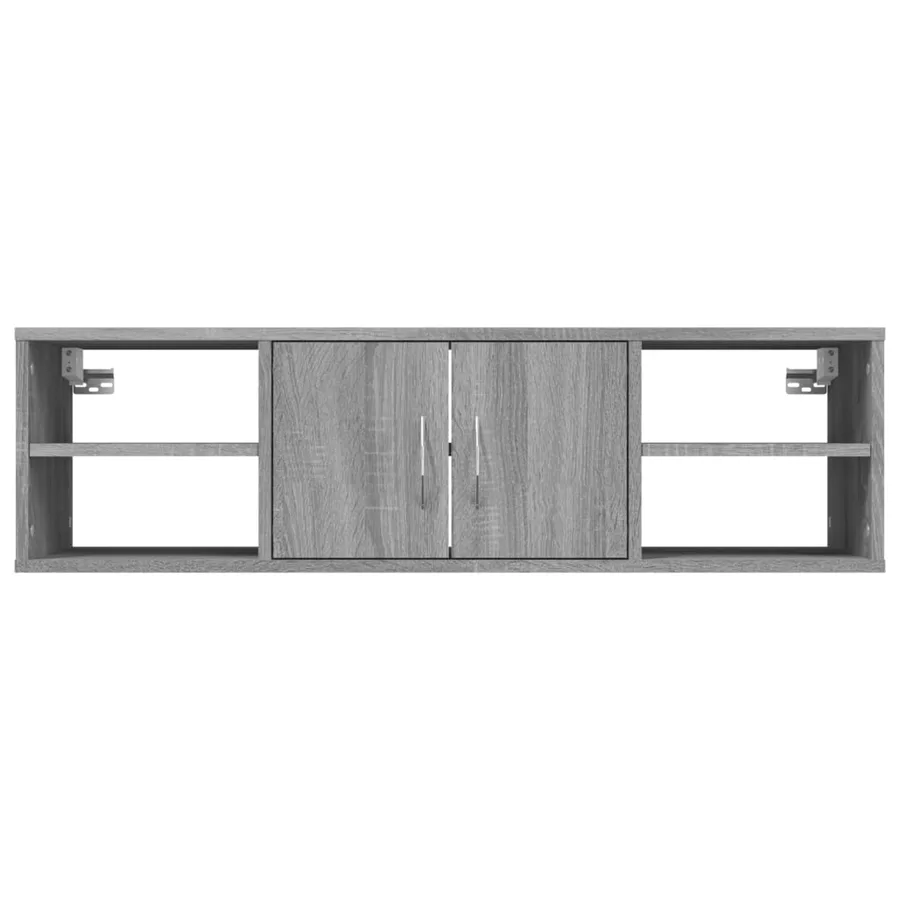 Étagère murale Sonoma gris 102x30x29 cm Bois ingénierie - 5