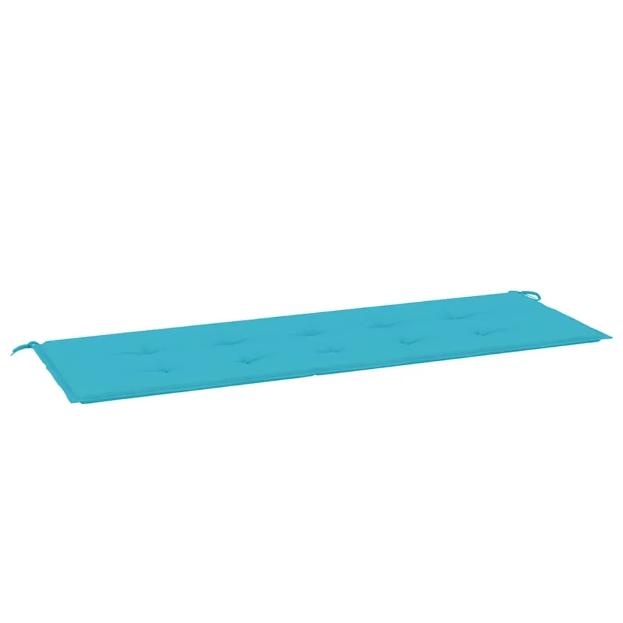 Coussin de banc de jardin turquoise 150x50x3 cm tissu oxford - 2