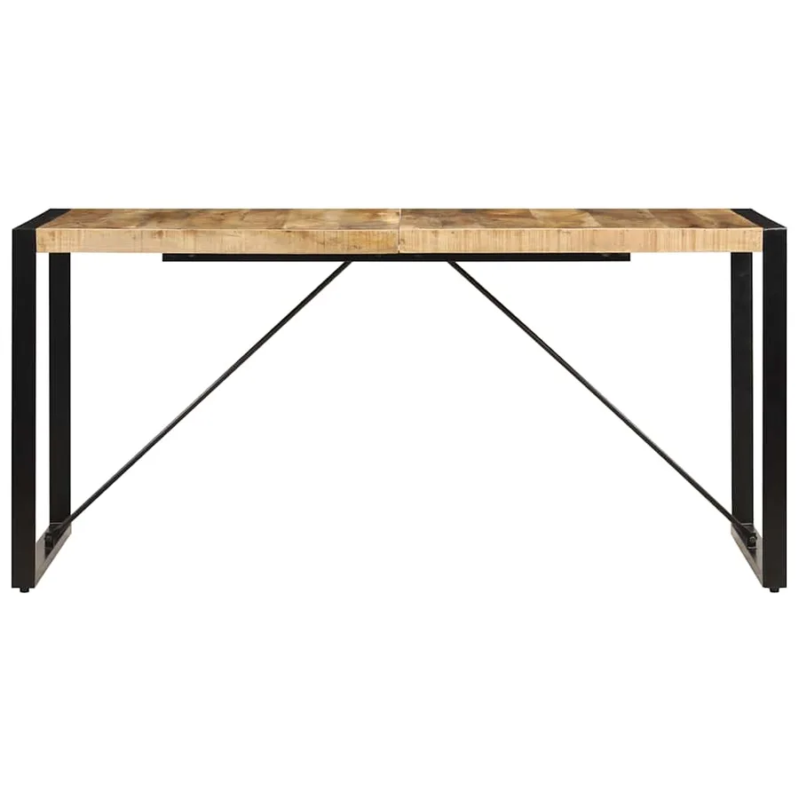 Table à manger 160x80x75 cm bois de manguier massif - 3