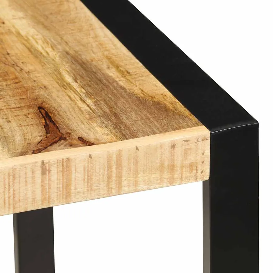 Table à manger 160x80x75 cm bois de manguier massif - 4